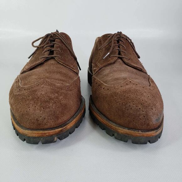 Cole Haan Suede Wingtip Laced Brown Suede Loafer Oxford Shoes Mens Size 11.5 D main image 9